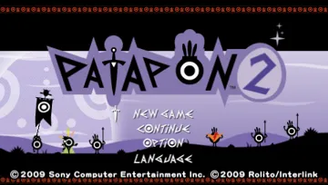 Patapon 2 (EU) screen shot title